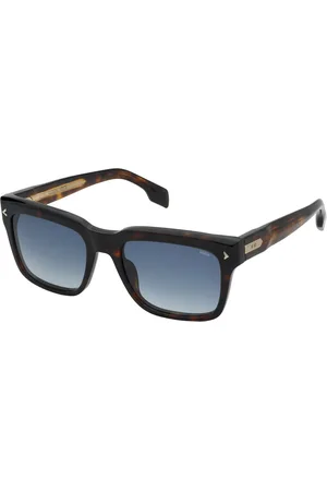 Lozza Uomo SL4356M ADAGIO 4 714 Occhiali da sole Acetato Blu Squadrata Normale Sfumato