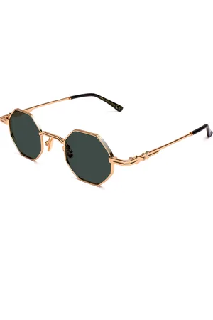 XLAB Unisex Ponza Occhiali da sole Metallo Verde G15 Geometrica Polarizzata