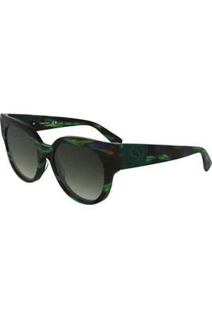 Longchamp Donna LO779S 009 Occhiali da sole Acetato Marrone Rotonda Normale