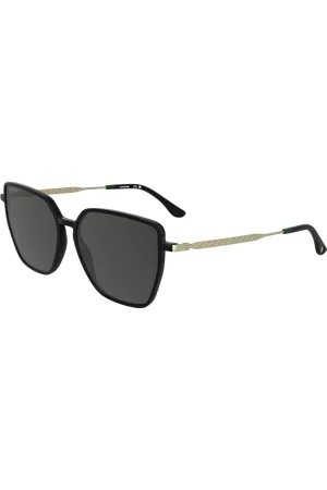 Lacoste Donna L6062S 001 Occhiali da sole Bio-iniettato Grigio Squadrata Normale