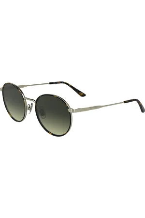 Calvin Klein Unisex CK25101S 235 Occhiali da sole Metallo Marrone Rotonda Normale