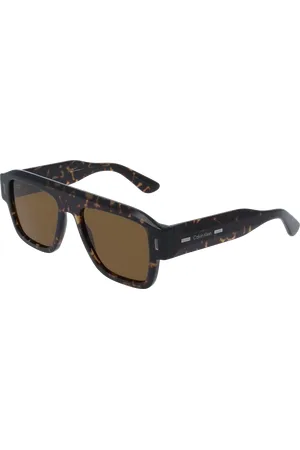 Calvin Klein Uomo CK25509S 240 Occhiali da sole Acetato Marrone Squadrata Normale