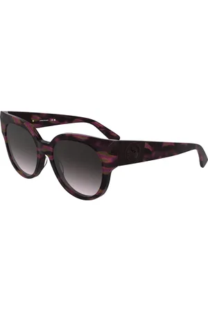 Longchamp Donna LO779S 234 Occhiali da sole Acetato Viola Rotonda Normale