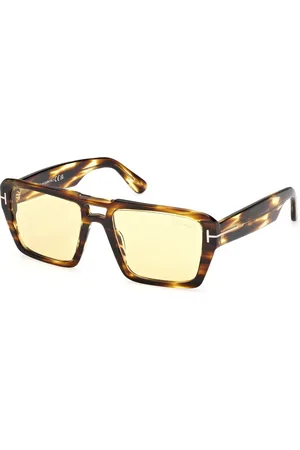 Tom Ford Uomo FT1153 REDFORD 52E Occhiali da sole Acetato Squadrata Fotocromatiche