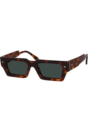 XLAB Unisex AUCKLAND Occhiali da sole Acetato Fumo Squadrata Polarizzata