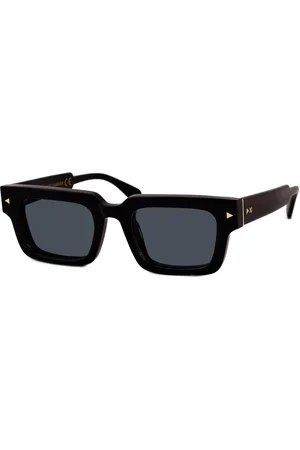 XLAB Unisex GAMBIER Occhiali da sole Acetato Fumo Squadrata Polarizzata