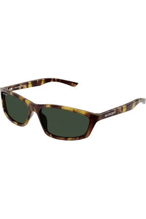 Balenciaga Unisex BB0401S 003 Occhiali da sole Acetato Verde Squadrata
