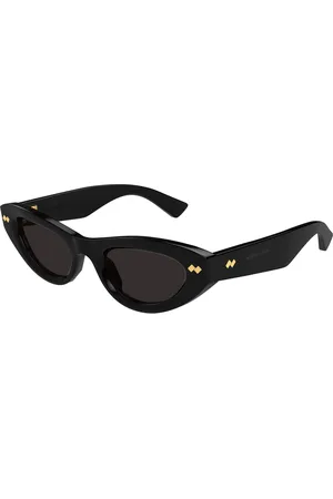 Bottega Veneta Donna BV1350S 001 Occhiali da sole Acetato Grigio Cat Eye