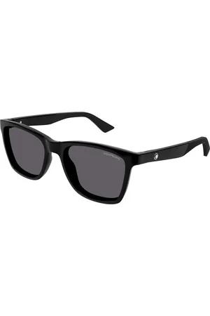 Montblanc Uomo MB0399S 005 Occhiali da sole Iniettato Grigio Squadrata
