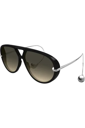 Bottega Veneta Donna BV1273S 010 Occhiali da sole Acetato Marrone Geometrica