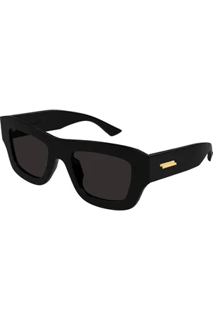Bottega Veneta Donna BV1357S 001 Occhiali da sole Acetato Grigio Squadrata
