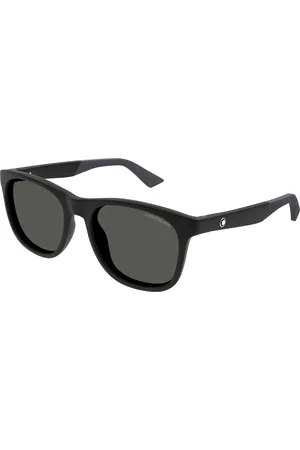 Montblanc Uomo MB0400S 002 Occhiali da sole Iniettato Grigio Squadrata