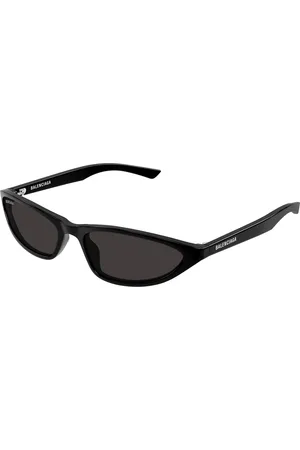 Balenciaga Donna BB0402S 001 Occhiali da sole Acetato Grigio Rotonda