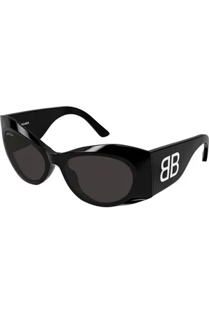 Balenciaga Donna BB0394S 001 Occhiali da sole Acetato Grigio Farfalla