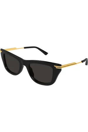 Bottega Veneta Donna BV1369S 001 Occhiali da sole Acetato Grigio Squadrata