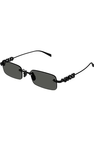 Gucci Uomo GG1808S 001 Occhiali da sole Metallo Grigio Squadrata