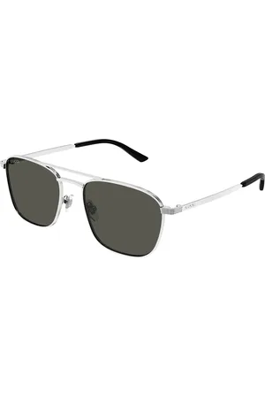 Gucci Uomo GG1881S 001 Occhiali da sole Metallo Grigio Squadrata