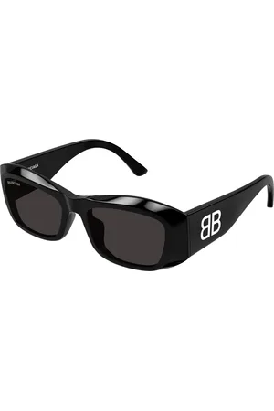 Balenciaga Donna BB0397SA 001 Occhiali da sole Acetato Grigio Squadrata