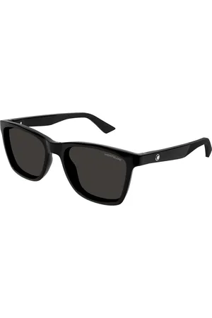 Montblanc Uomo MB0399S 001 Occhiali da sole Iniettato Grigio Squadrata