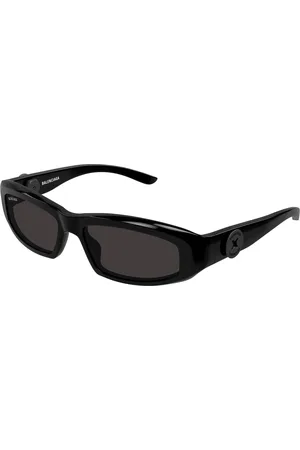 Balenciaga Uomo BB0408S 001 Occhiali da sole Acetato Grigio Squadrata