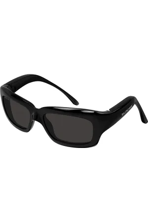 Balenciaga Uomo BB0385S 001 Occhiali da sole Bio-iniettato Grigio Squadrata