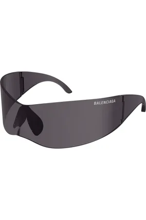 Balenciaga Unisex BB0299S 001 Occhiali da sole Nylon Maschera