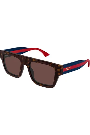 Gucci Uomo GG1868S 002 Occhiali da sole Acetato Marrone Squadrata