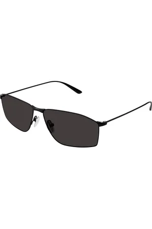 Balenciaga Uomo BB0413S 001 Occhiali da sole Metallo Grigio Squadrata
