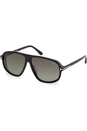 Tom Ford Uomo FT1208 GUILLAUME 01B Occhiali da sole Acetato Fumo Pilot Normale