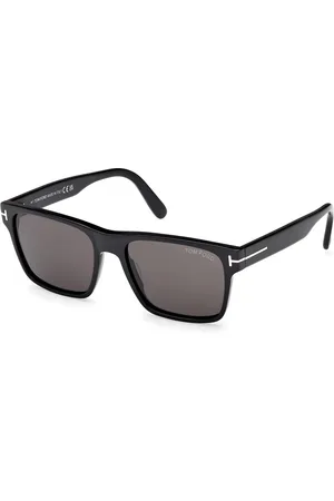 Tom Ford Uomo FT1205 CALDER 01A Occhiali da sole Acetato Fumo Squadrata Normale