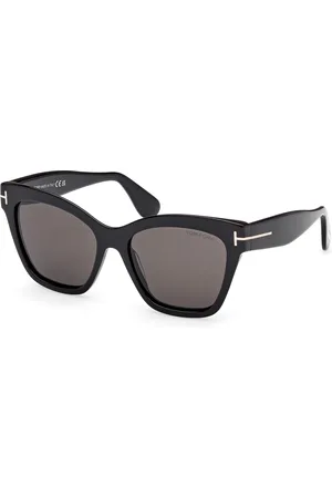 Tom Ford Donna FT1217 ELVIRA 01A Occhiali da sole Acetato Fumo Farfalla Normale