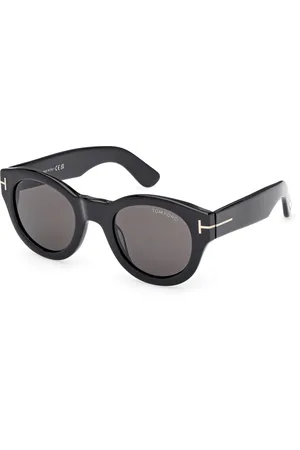 Tom Ford Unisex FT1212 LUCINDA 01A Occhiali da sole Acetato Fumo Rotonda Normale