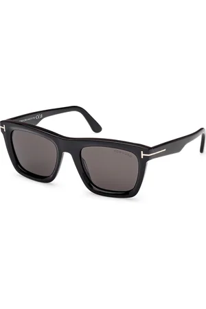 Tom Ford Uomo FT1207 LELIO 01A Occhiali da sole Acetato Fumo Squadrata Normale