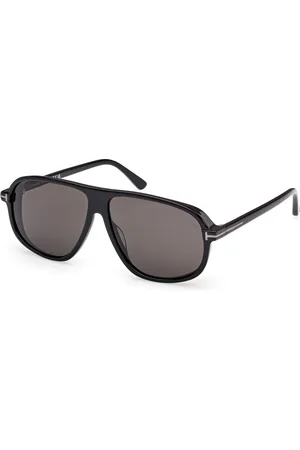 Tom Ford Uomo FT1208-N GUILLAUME 01A Occhiali da sole Acetato Fumo Pilot Normale