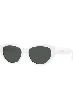 VERSACE Donna VE4495D 314/87 Occhiali da sole Acetato Grigio Rotonda Normale