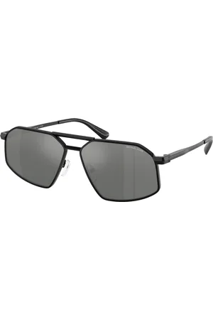Michael Kors Uomo MK1167 MAR VISTA 100588 Occhiali da sole Metallo Argento Geometrica Normale Sfumato