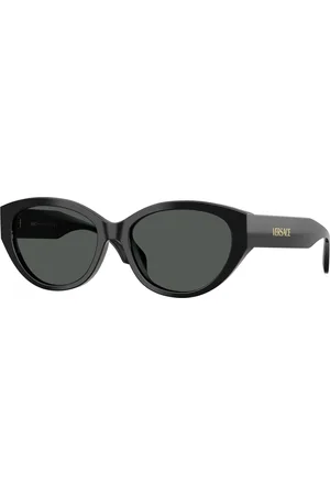 VERSACE Donna VE4495D GB1/87 Occhiali da sole Acetato Grigio Rotonda Normale
