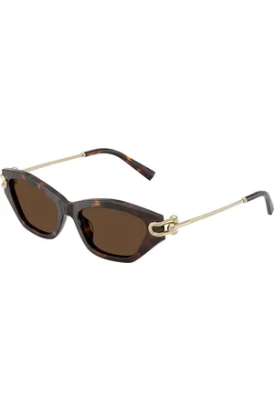Tiffany & Co. Donna TF4231U 80153G Occhiali da sole Acetato Marrone Cat Eye Normale