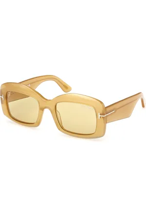 Tom Ford Donna FT1218 VENETIA 39E Occhiali da sole Acetato Marrone Squadrata Normale