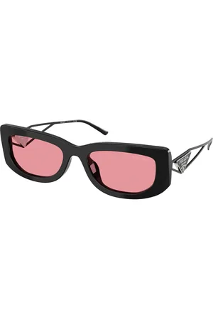 Prada Donna PR 14YS 1AB30L Occhiali da sole Acetato Rosa Squadrata Normale