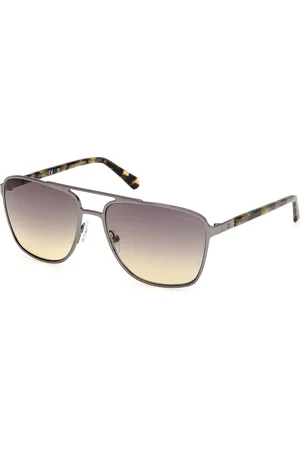 Guess Uomo GU00210 09B Occhiali da sole Metallo Squadrata Normale