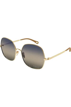 Chloé Donna CH0282S 002 Occhiali da sole Metallo Blu Squadrata
