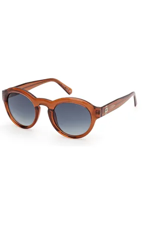 Guess Uomo GU00205 48W Occhiali da sole Iniettato Rotonda Normale