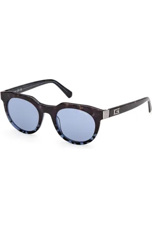 Guess Uomo GU00214 92V Occhiali da sole Acetato Rotonda Normale