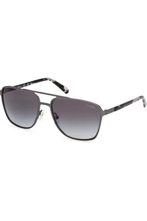 Guess Uomo GU00210 07B Occhiali da sole Metallo Squadrata Normale