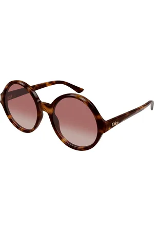 Chloé Donna CH0290S 003 Occhiali da sole Acetato Rosso Rotonda
