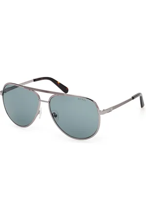 Guess Uomo GU00209 08V Occhiali da sole Metallo Pilot Normale