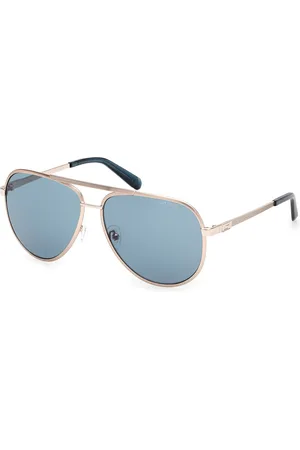 Guess Uomo GU00209 33V Occhiali da sole Metallo Pilot Normale