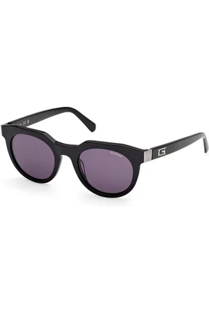 Guess Uomo GU00214 01A Occhiali da sole Acetato Fumo Rotonda Normale