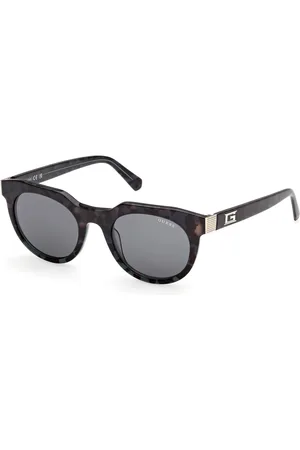 Guess Uomo GU00214 98V Occhiali da sole Acetato Rotonda Normale